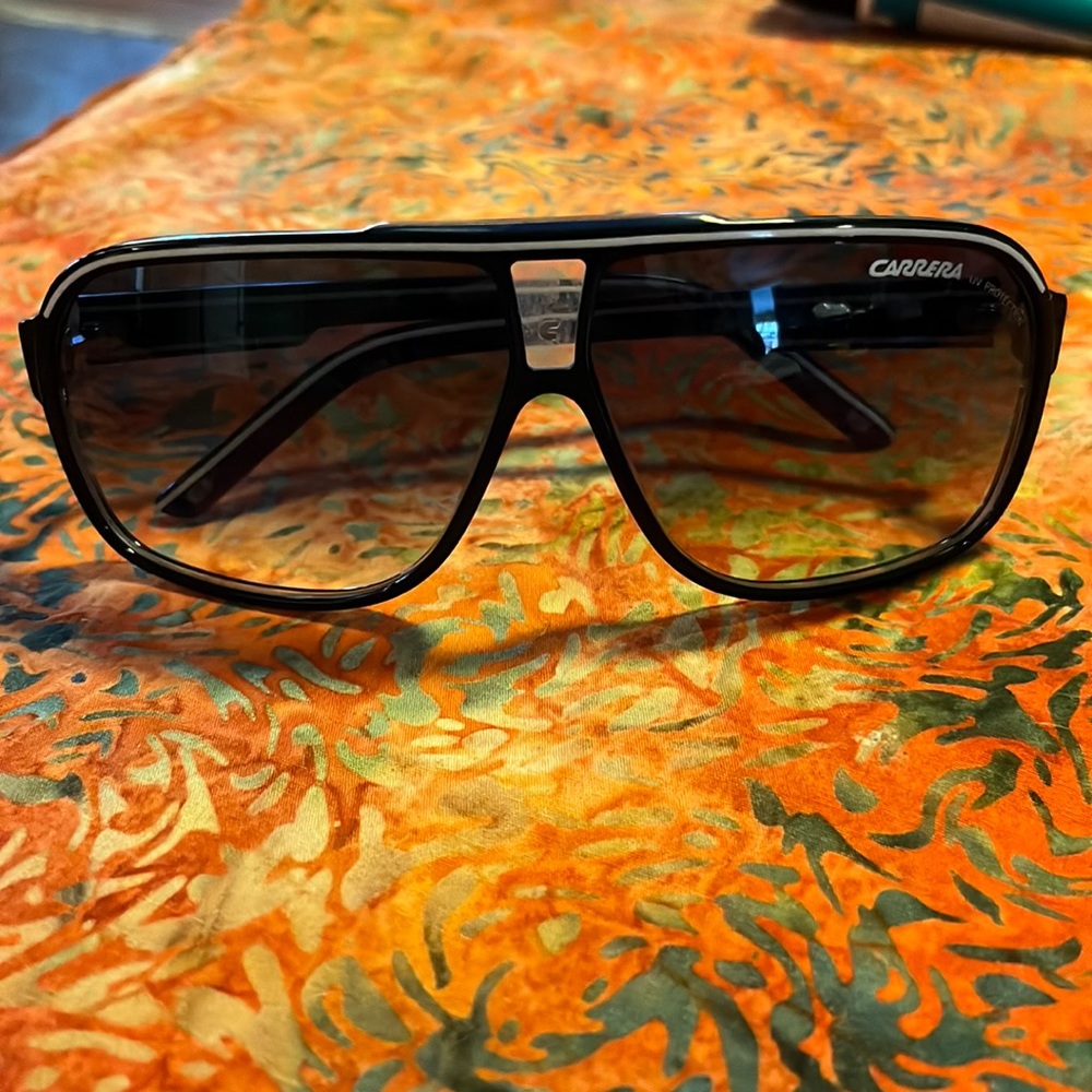 Carrera sunglasses black/white/blue